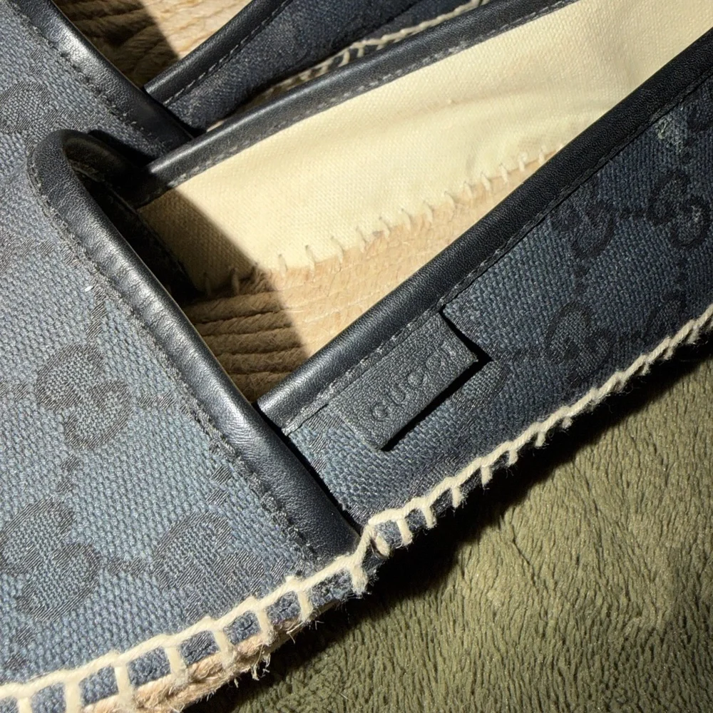 Gucci Black Canvas Espadrilles flats - Picture 5 of 13